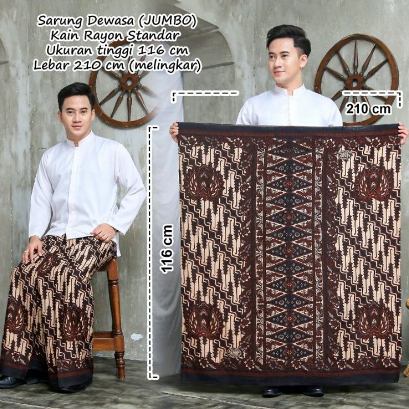 KAIN RAYON STD JUMBO Sarung Pekalongan Gus Sarung Pria/Wanita Dewasa Muslim Sarung Goyor Kain Rayon