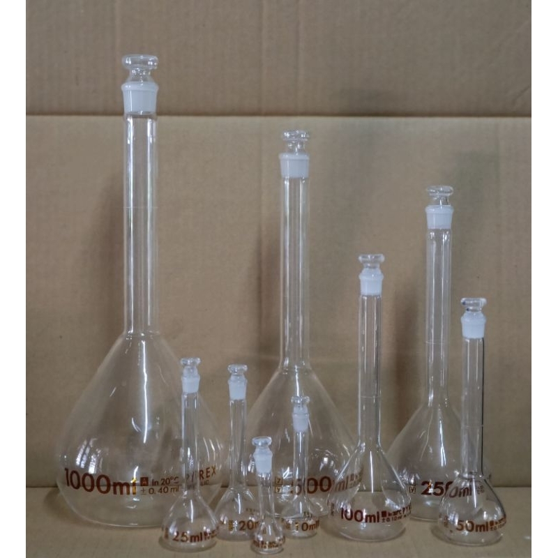 Volumetrick Flask-Labu Ukur 1000ml PYREX
