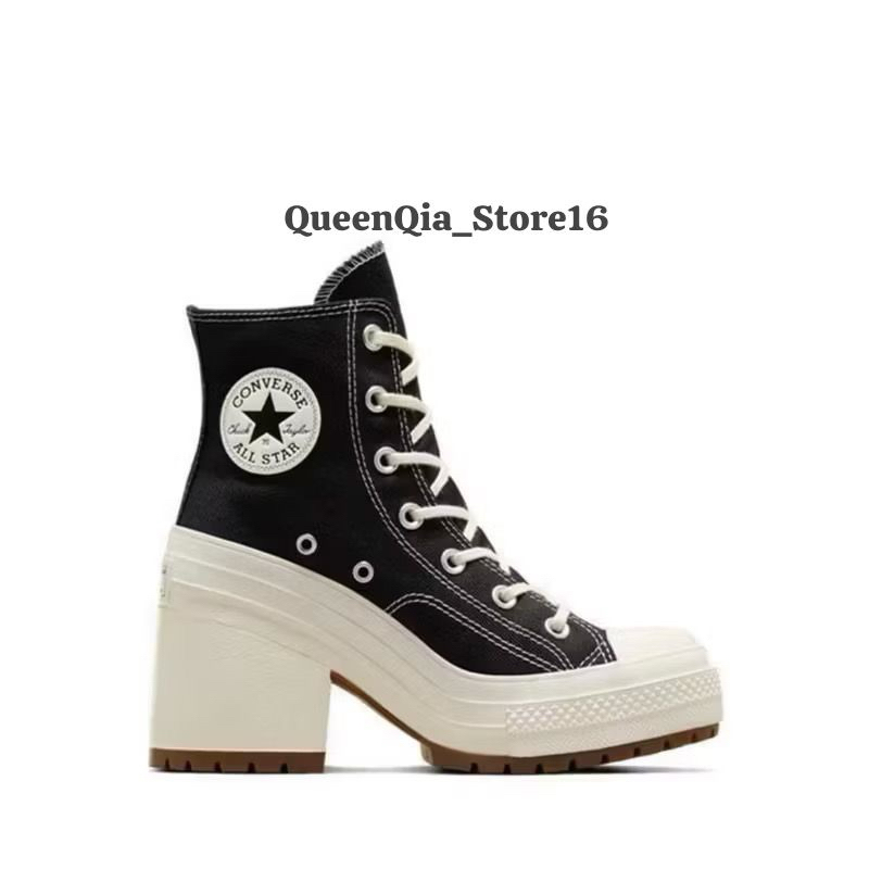 Sepatu Converse Chuck 70 De Luxe Heel Black Original