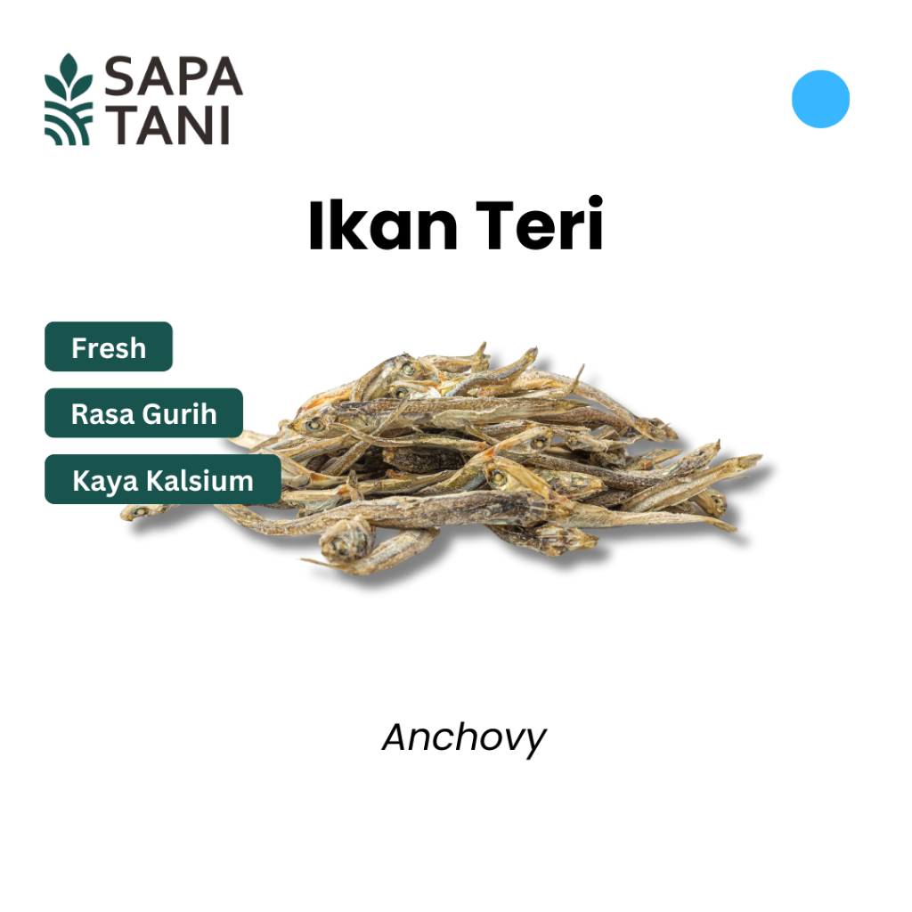 

Ikan Teri Kering 250 gr Sapatani Stok Bahan Masakan untuk Sambal dan Tumisan