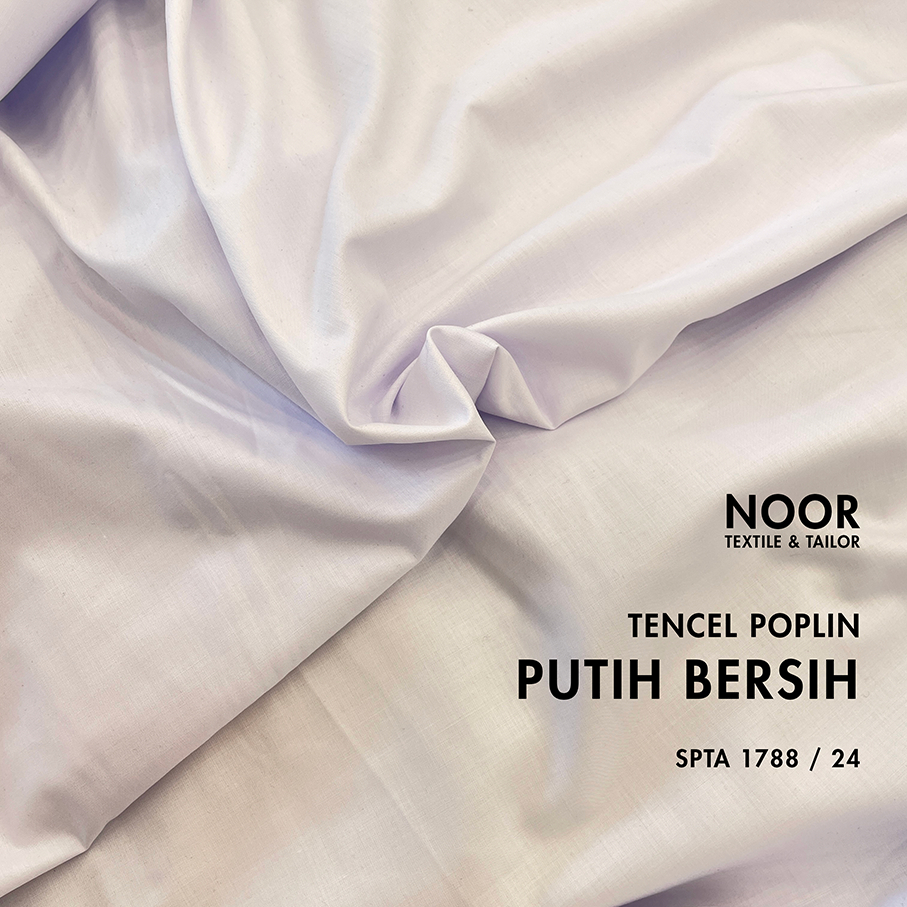 Katun Tencel Poplin POLOS Bahan Baju Koko Kemeja Pria Sarimbit Keluarga TERMURAH METERAN