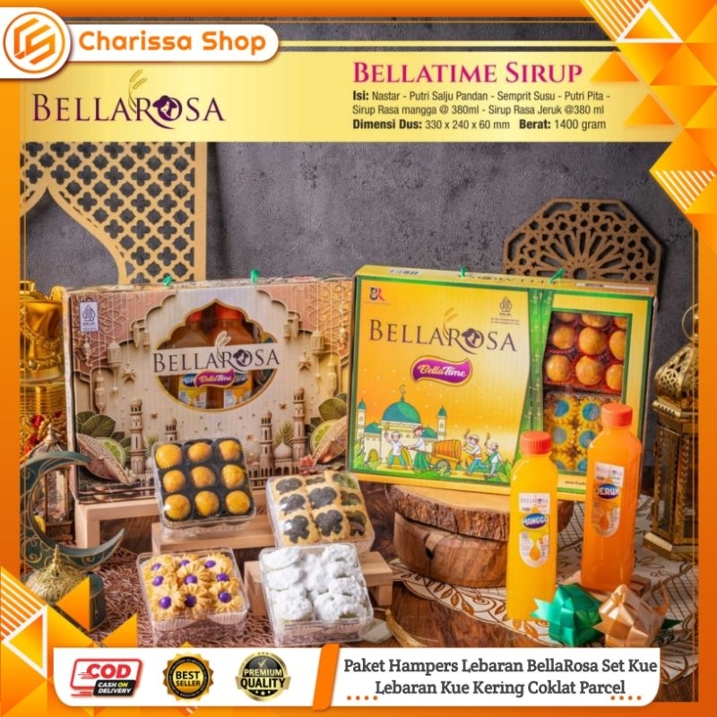 

Parcel Lebaran Bella Rosa / Paket Kue Kering & Sirup Bella Rosa / Hampers Lebaran Cokelat