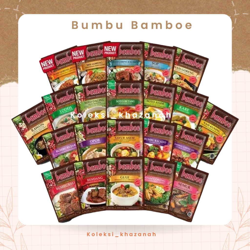 

Bamboe bumbu dapur all varian nusantara rawon rendang balado nasi goreng soto gule opor kare tomyum