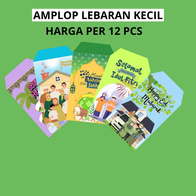 

(Isi 12) Amplop Lebaran Idul Fitri 1 Pack Isi 12 Amplop / Amplop Lebaran Murah Kecil