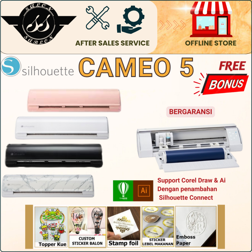 

Ag Mesin Cutting Sticker Silhouette cameo 5 // Mesin Cutting Cameo 5