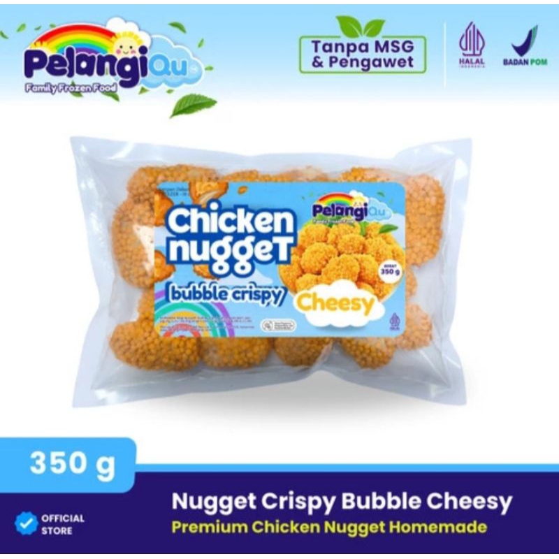 

Healthy Nugget Ayam Crispy Bubble - Nugget Pelangi Non MSG Non Pengawet