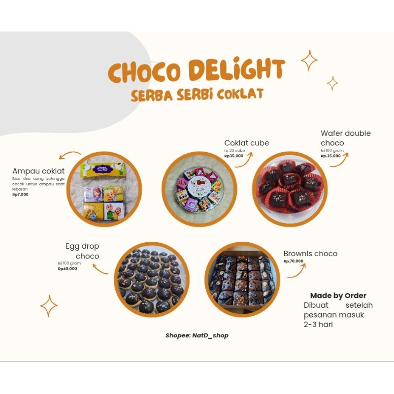 

Kue lebaran hampers ampau coklat