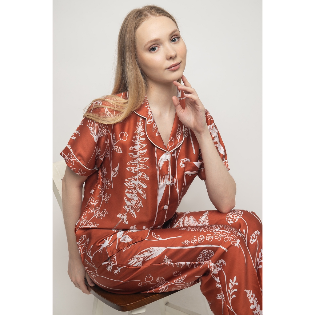 Margot ORGANIC SILK Classic Pajamas Set Piyama Tencel
