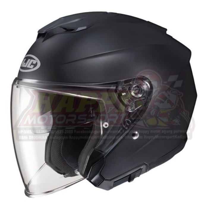 Helm HJC i30 Semi Flat Black Half Face