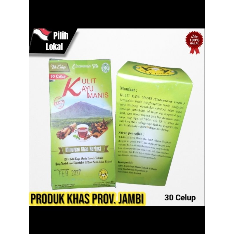 

Teh Celup Kulit Kayu Manis Kerinci 30 kantong