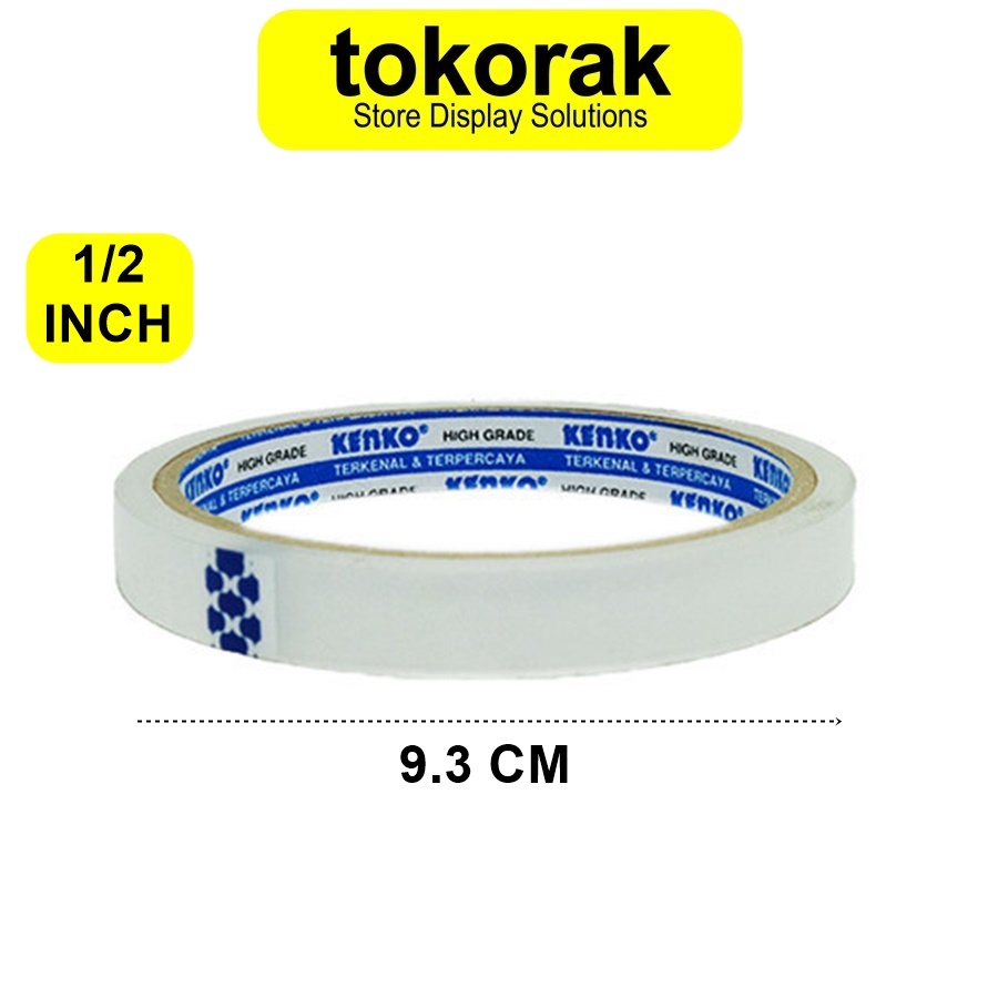 

ISOLASI TAPE BENING KENKO 1/2 INCH 12 MM X 33 M - SELOTIP 12MM SOLATIP 1/2