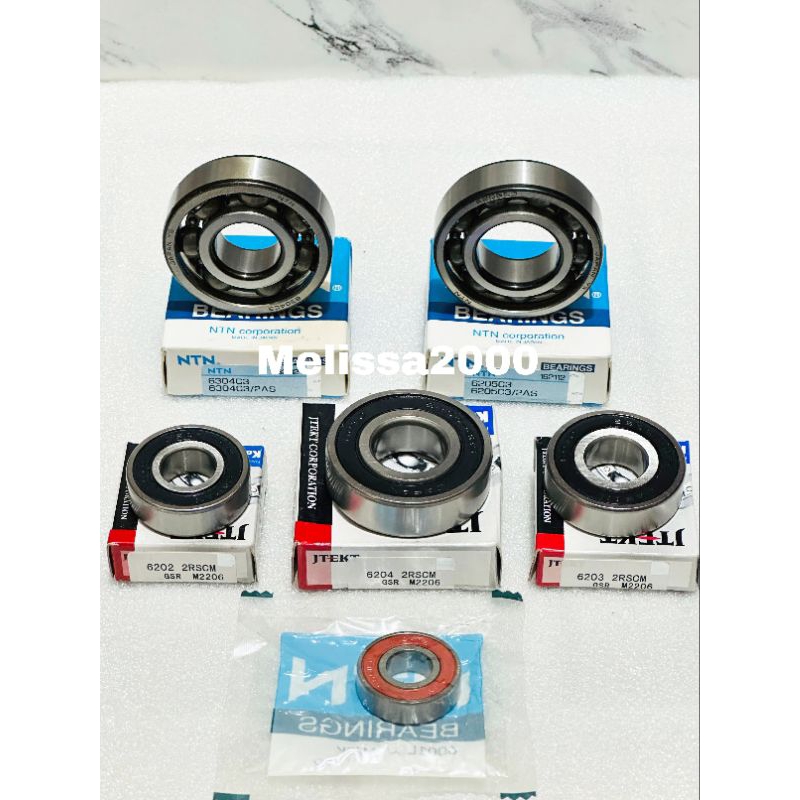 Bearing rasio mesin 4PC+Bearing Kruk As 2PC KOYO NTN ORI, Yamaha Jupiter z lama Jupiter z Burhan Veg