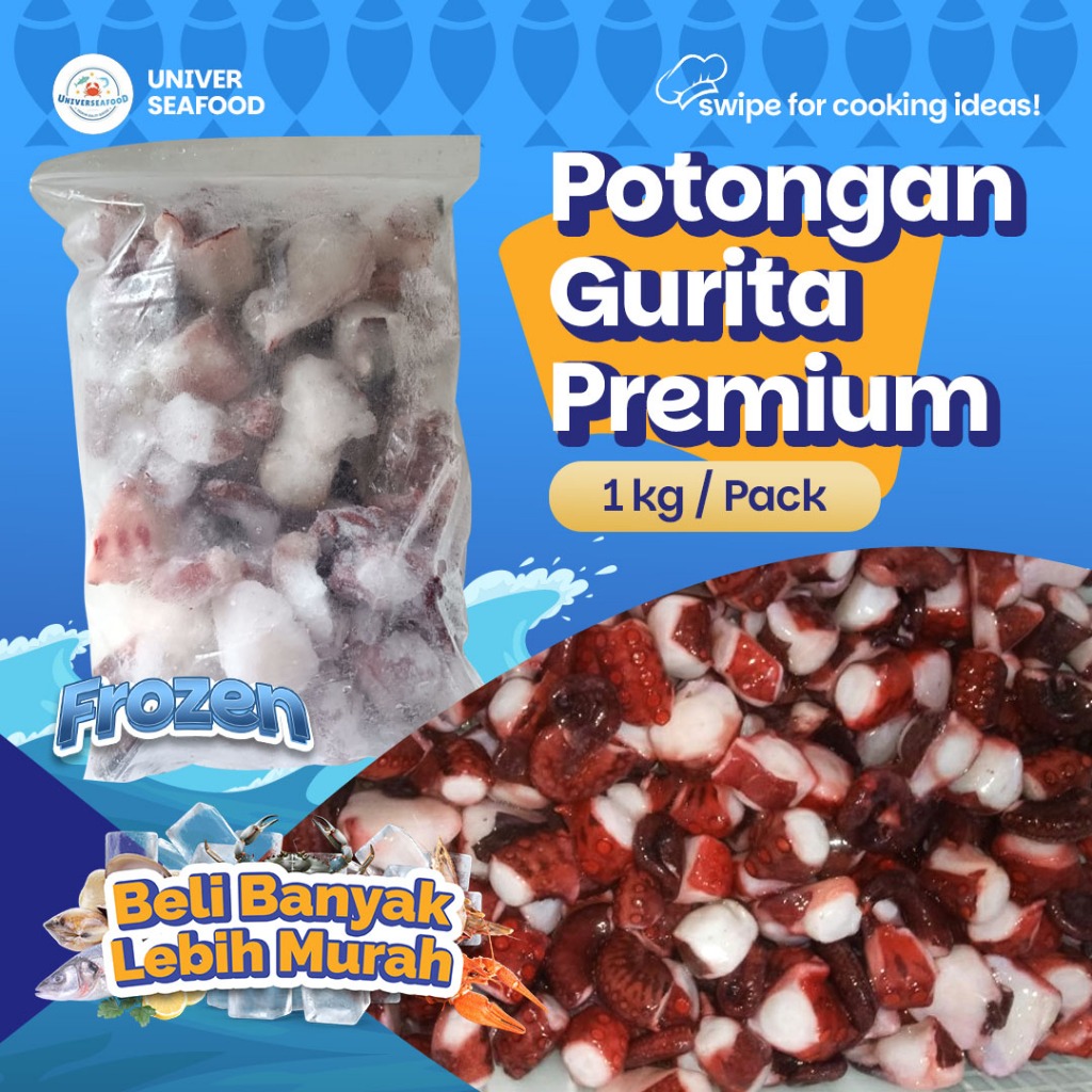 

Tako Cut/Gurita Potong Fresh Frozen 1kg (grosir)
