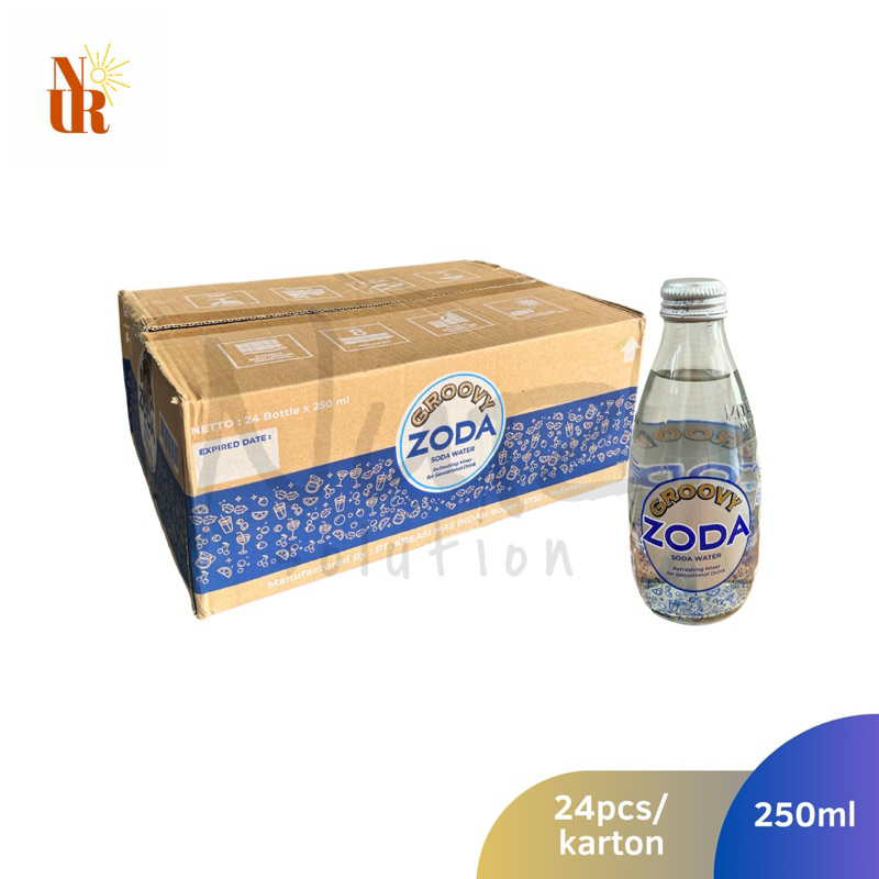 

Zoda Sparkling Water 250ml x 24pcs [Karton] / Air Soda Botol Kaca