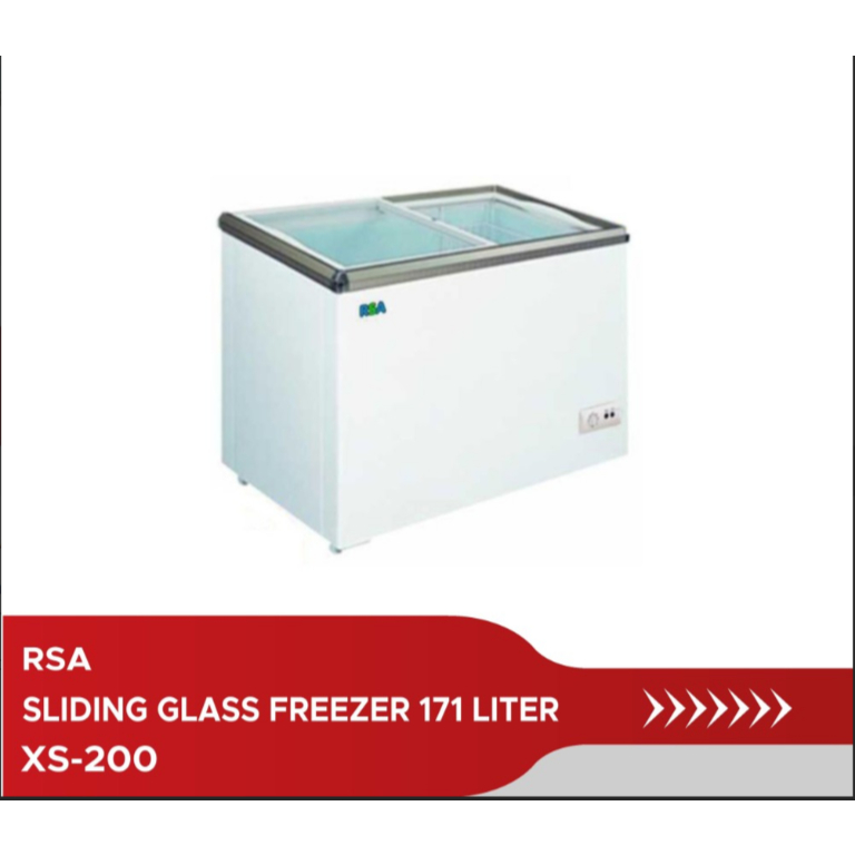 RSA Sliding Glass Freezer 171 Liter XS-200