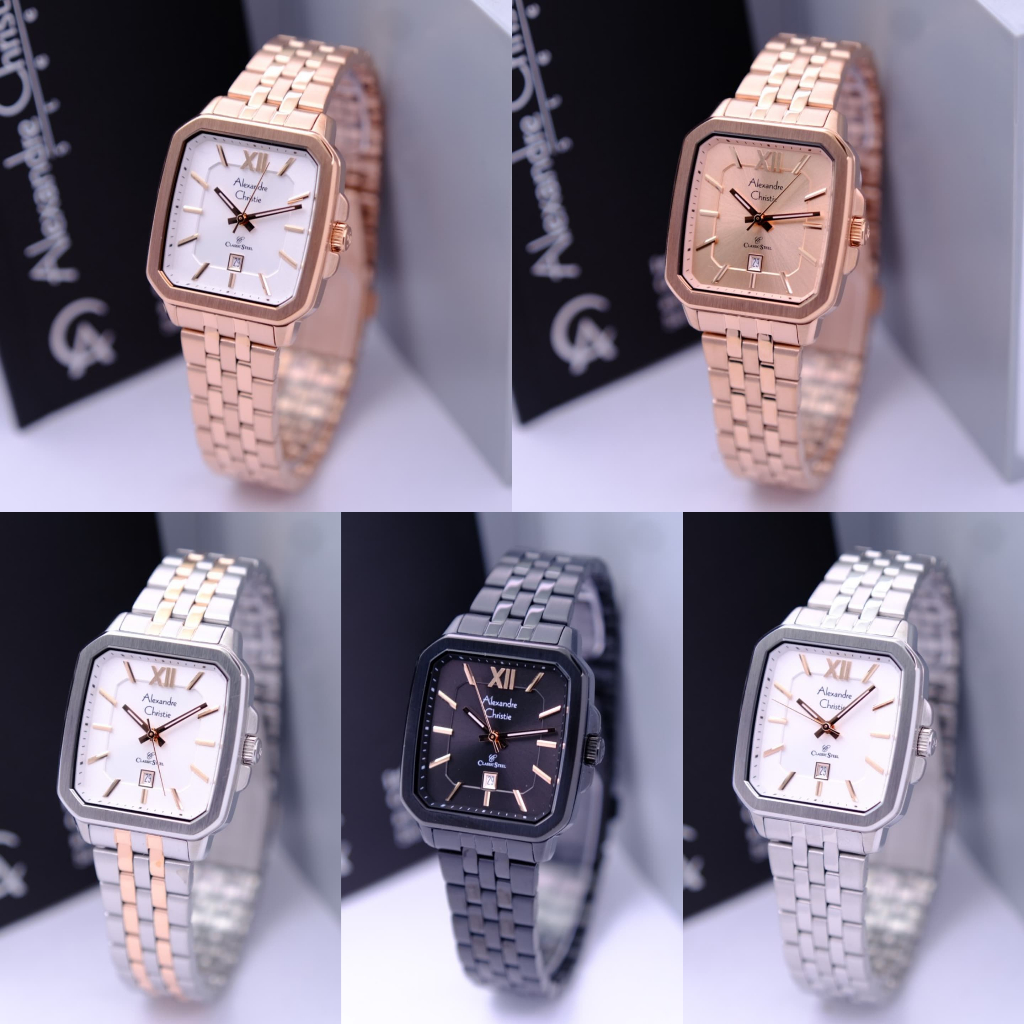 Qsn - WANITA ALEXANDRE CHRISTIE AC 8687 AC8687 / AC 8704 AC8704 ROSEGOLD ORIGINAL
