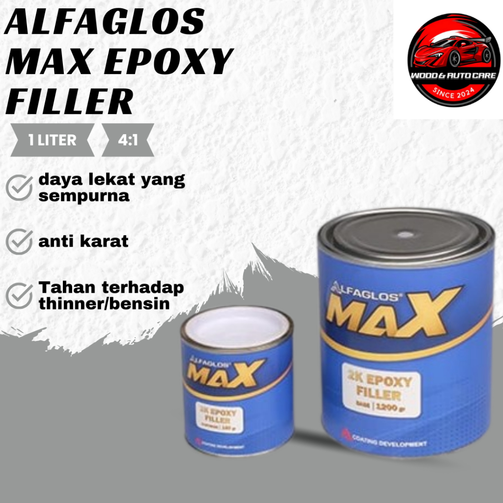 Alfaglos Max 2K Epoxy Filler - Grey