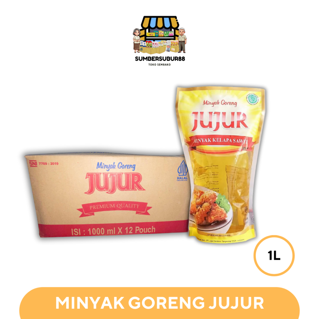 

JUJUR Minyak Goreng (1 Liter x 12 Pouch | 2 Liter x 6 Pouch)