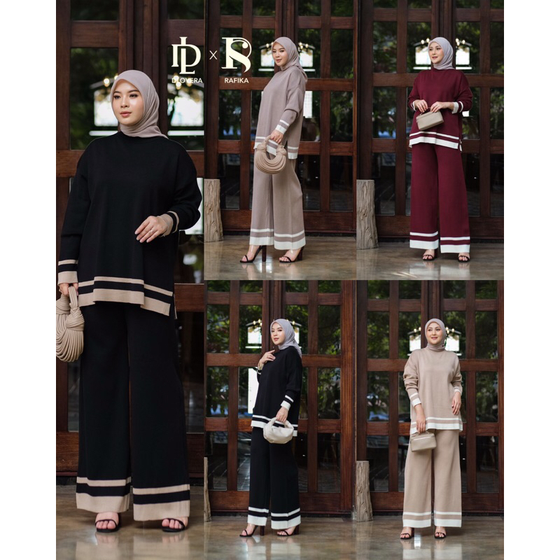 INDIRA SETCEL KNITT PREMIUM ORI BY RAFIKA DLOVERA
