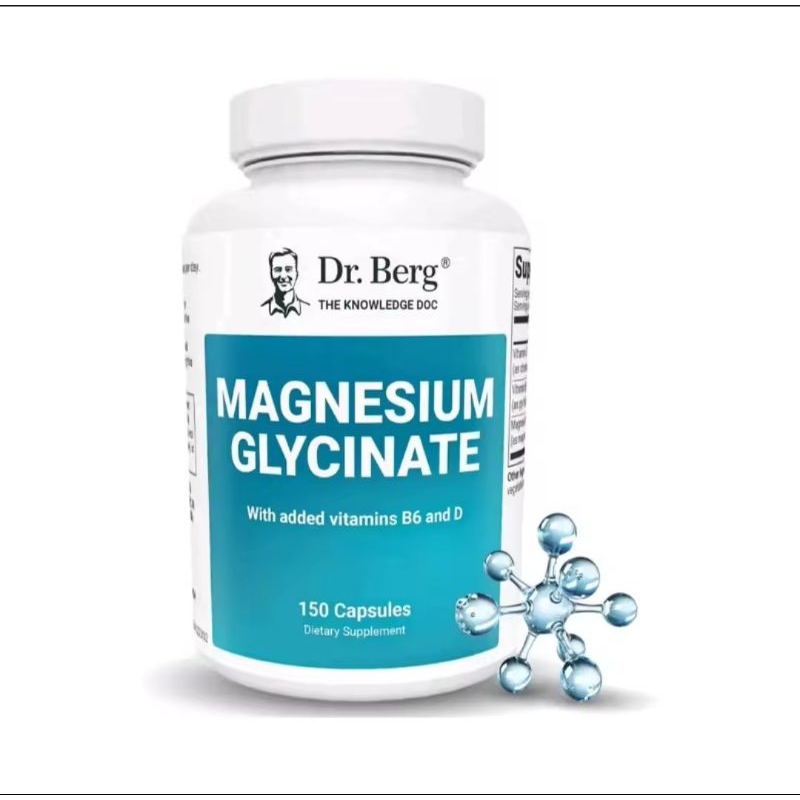 MAGNESIUM GLYCINATE 400mg DR BERG MAGNESIUM GLYCINATE 150 CAPSUL ASLI ORIGINAL VITAMIN MAGNESIUM GLY