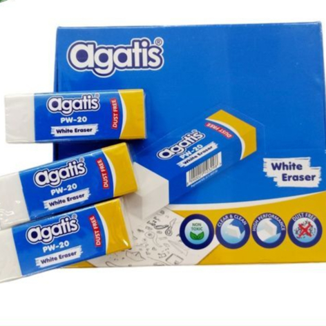

Penghapus Stip Eraser Agatis Besar Putih/Hitam pb/pw 20