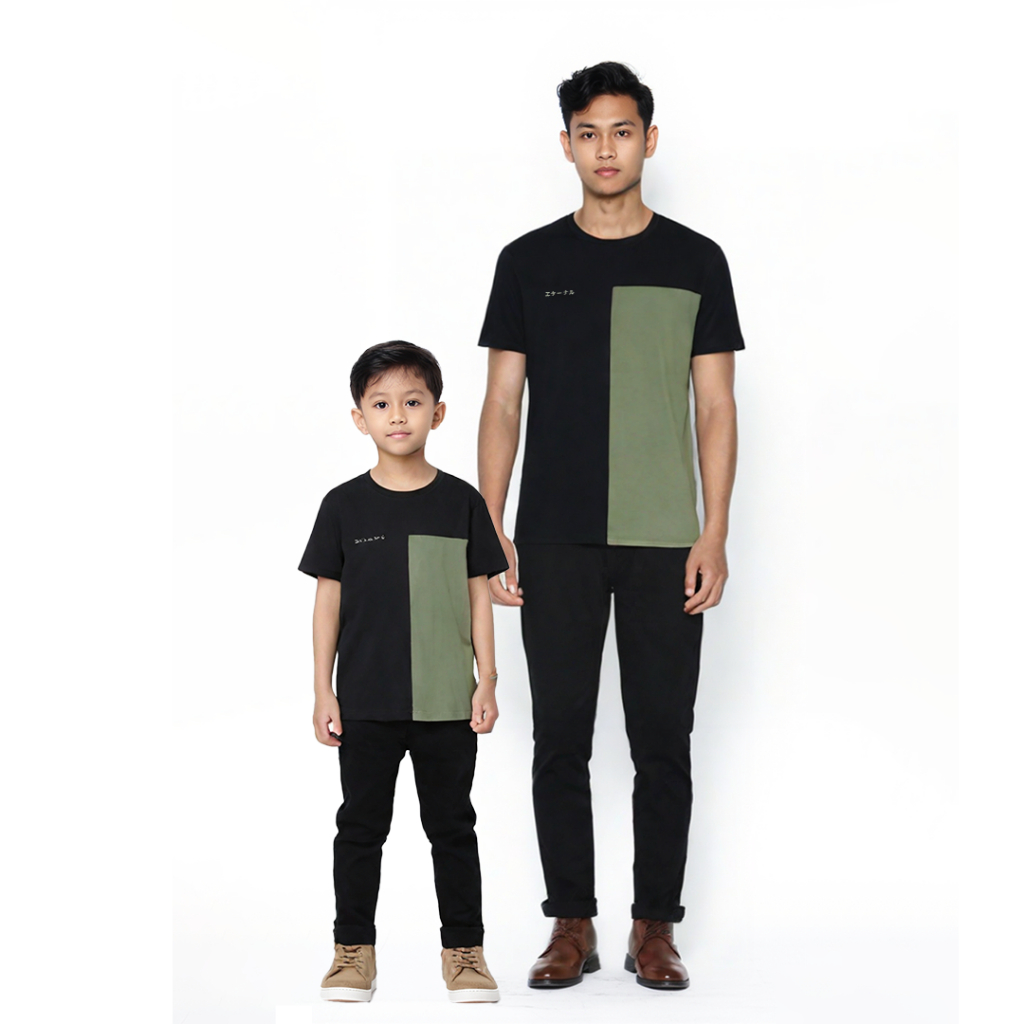 Ryusei Kaos Couple Ayah dan Anak Danzaki CMB Sage Green