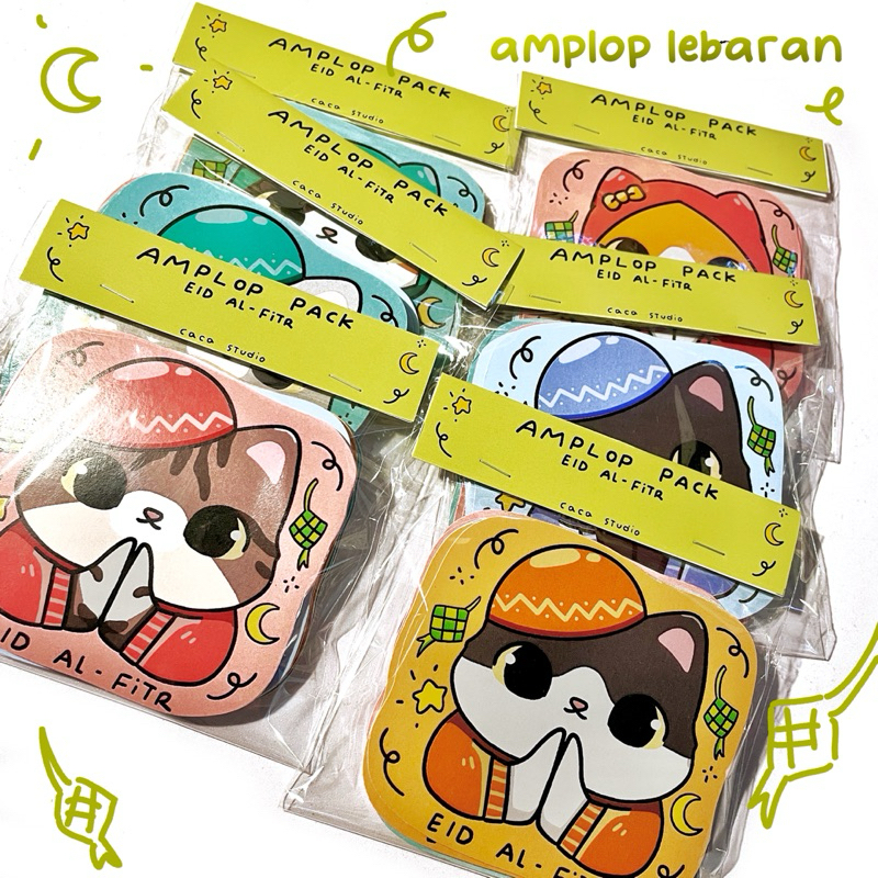 

amplop lebaran kucing by caca studio limited edition