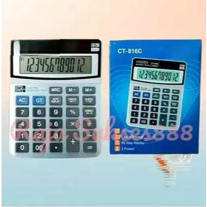 

Kalkulator Dagang sdc 816c ct 816 c 12 digit Calculator Warna Cantik