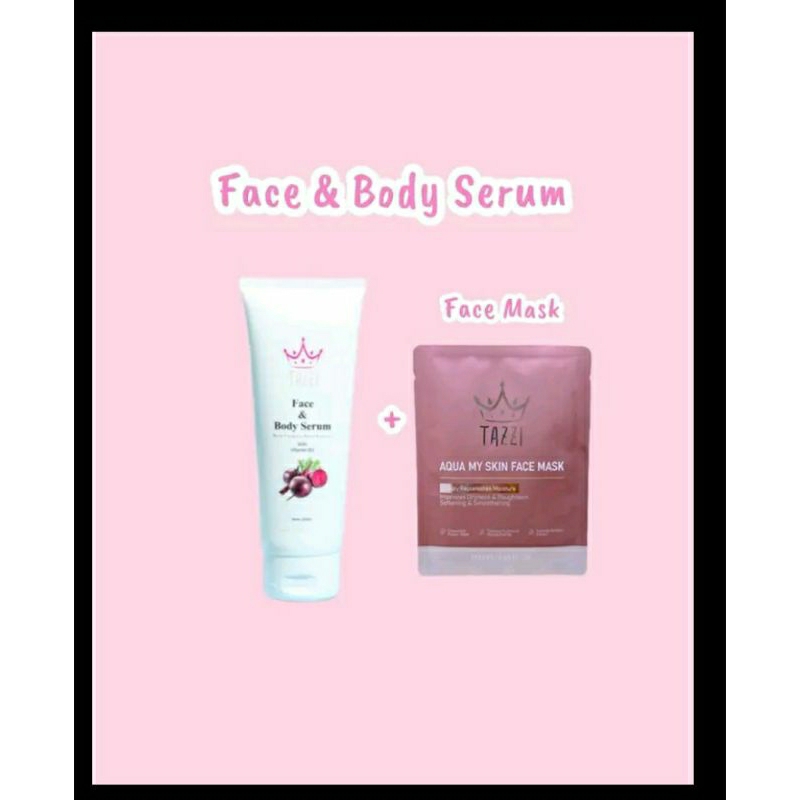 Face body serum tazzi+face mask tazzi