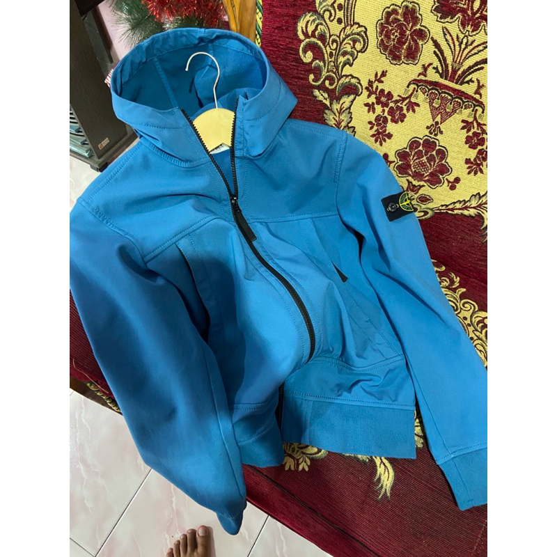 zip hoodie stone island shoftshel