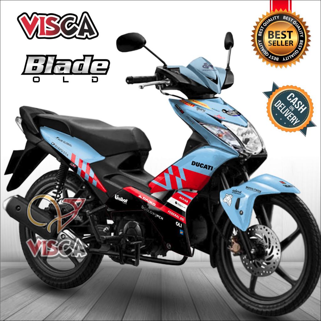 Decal Blade 110 Old Full Body Stiker Motor Blade 110 Full Body Striping Blade 110 Variasi GRESINI