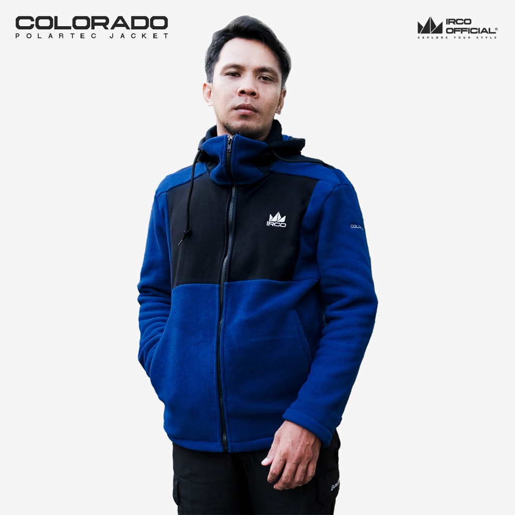 IRCO Colorado Jaket Polar Gorpcore Musim Dingin Pria Jumbo - Polartec Fleece Jacket Outdoor Tebal