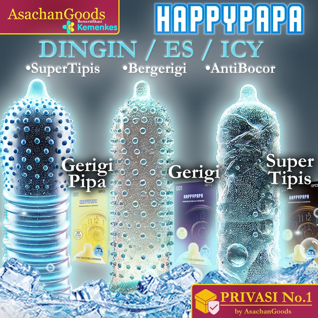 Kondom 001 Premium Bergerigi Bergigi Kondomgerigi kondomberduri Pengiriman COD Instant Privasi Aman