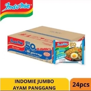 

Indomie mi instan goreng rasa ayam panggang jumbo 1 dus / karton
