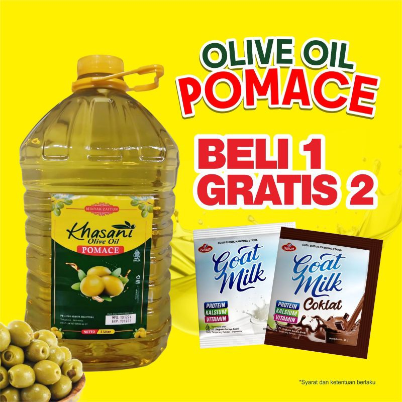 Minyak Zaitun / Minyak Zaitun Extra Virgin 5 Liter / Minyak Zaitun Pomace 5 Liter