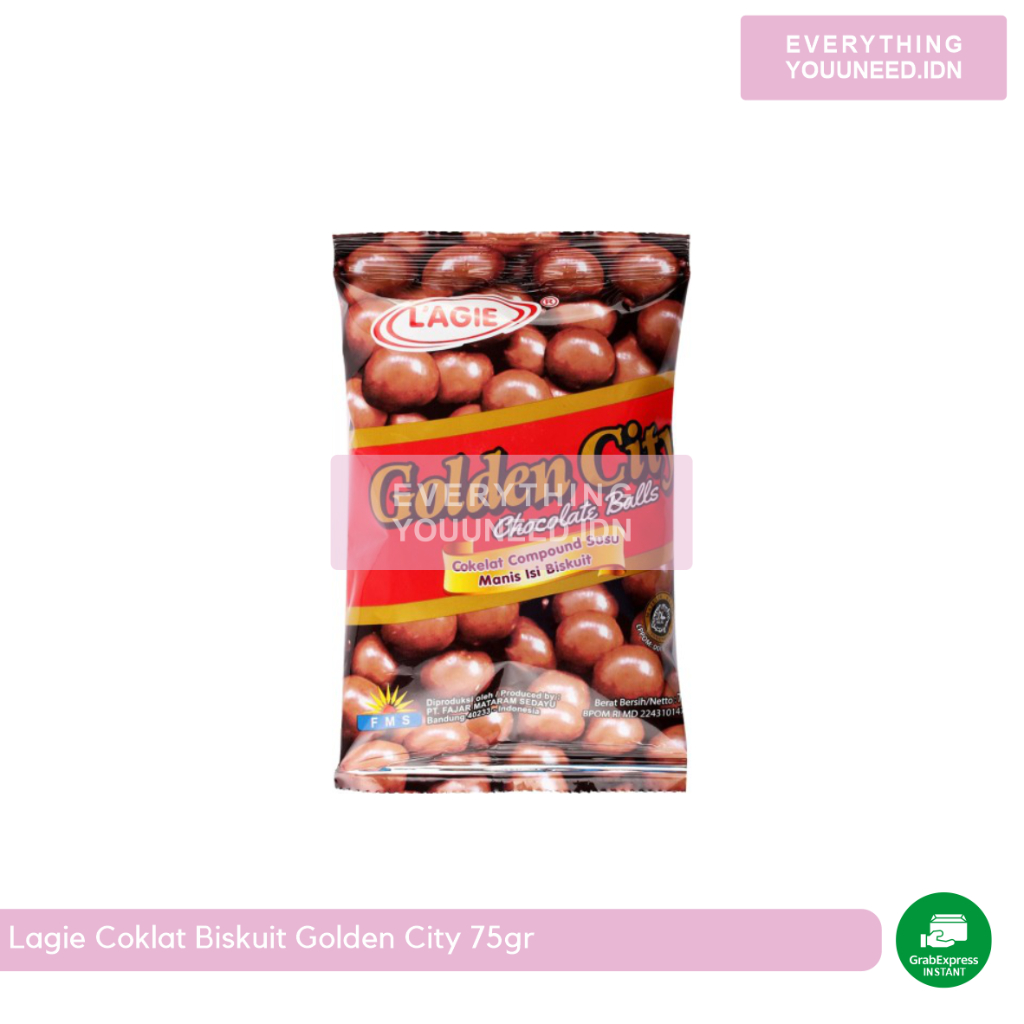 

Lagie Coklat Biskuit Golden City 75gr