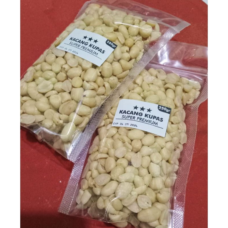 

Kacang Kupas Import Tuban Thailand Super Premium ukuran sedang besar