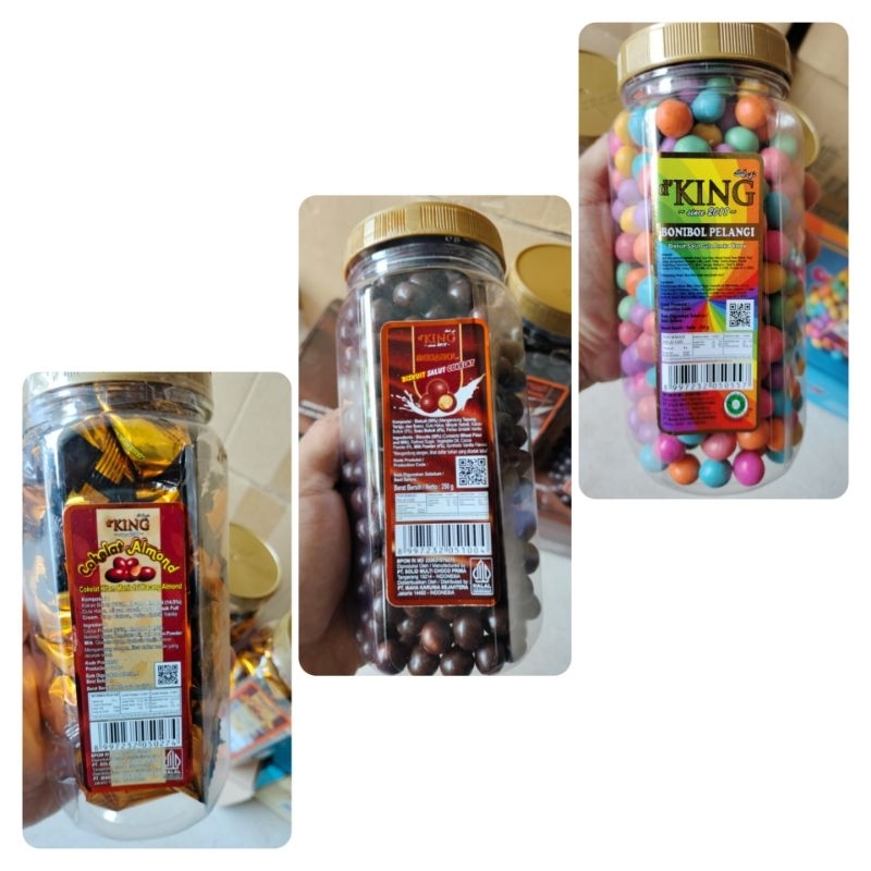 

(Toples) Cokelat Bonibol D'King Cokelat Megabol / Almond / Pelangi.