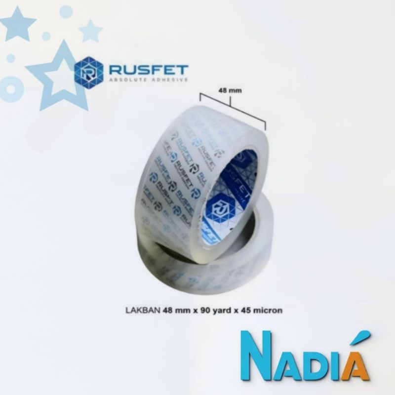 

Lakban Rusfet Bening 90 Yard