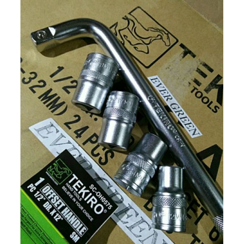 Gagang Stang + Mata Kunci Sok 5 pcs TEKIRO Kunci Shock no. 12 14 17 19 (Total 5pcs) ... sedia Treker