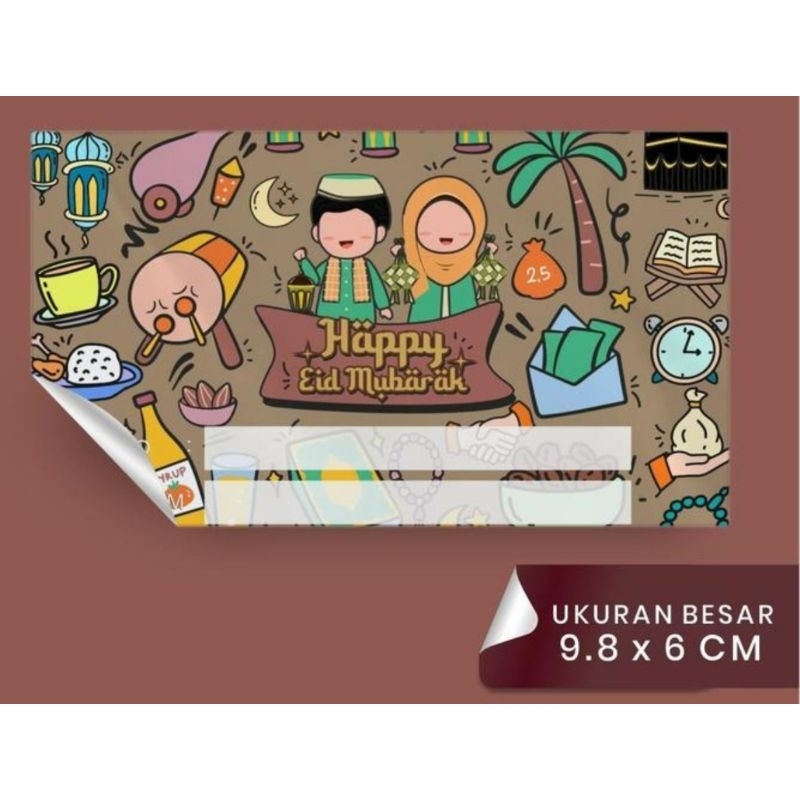 

STICKER IDUL FITRI (ISI 10 PCS) | STICKER HAMPERS | STICKER LEBARAN