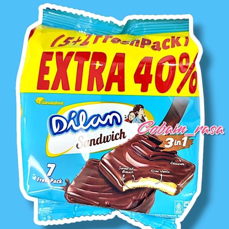 

DILAN Sandwich biscuit krim vanila dan Coklat 3in1 PROMO 40% 5+2