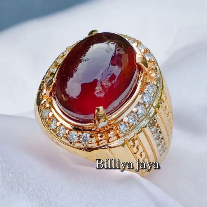 CINCIN BATU RED GARNET KAULITAS SUPER ASLI NATURAL