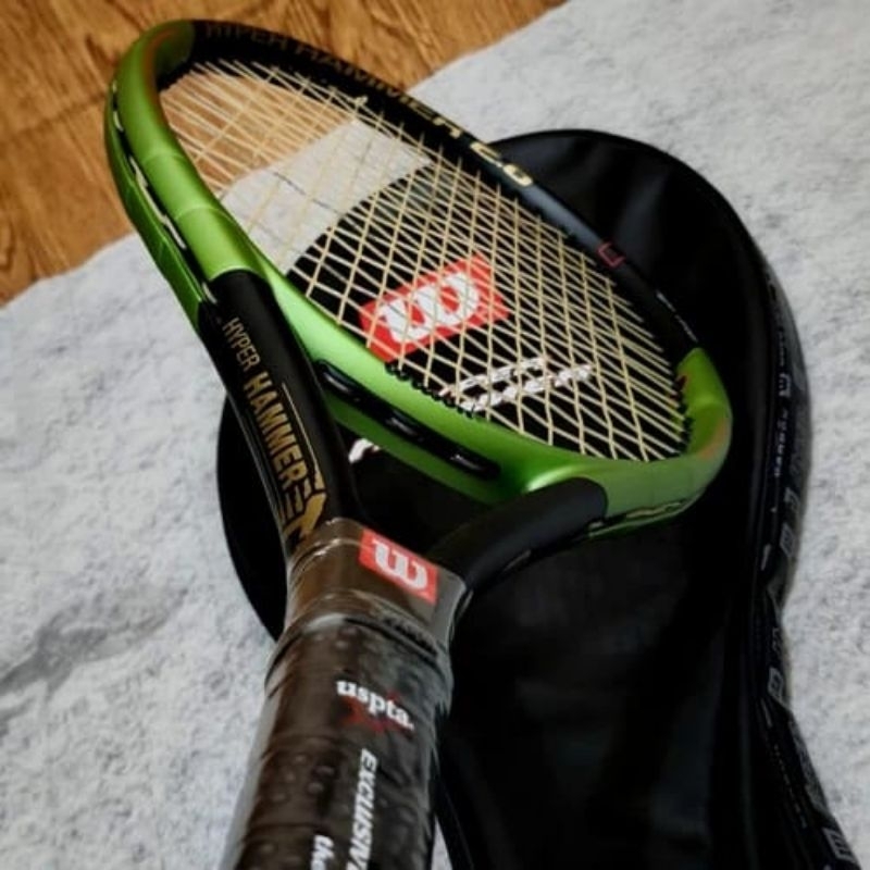 Raket Tenis Wilson Hammer T Carbon Siap Pakai