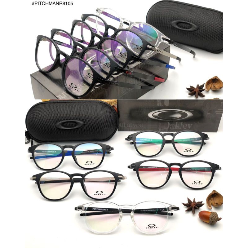 frame kacamata pria wanita sporty bulat oakley pitchman r grade original