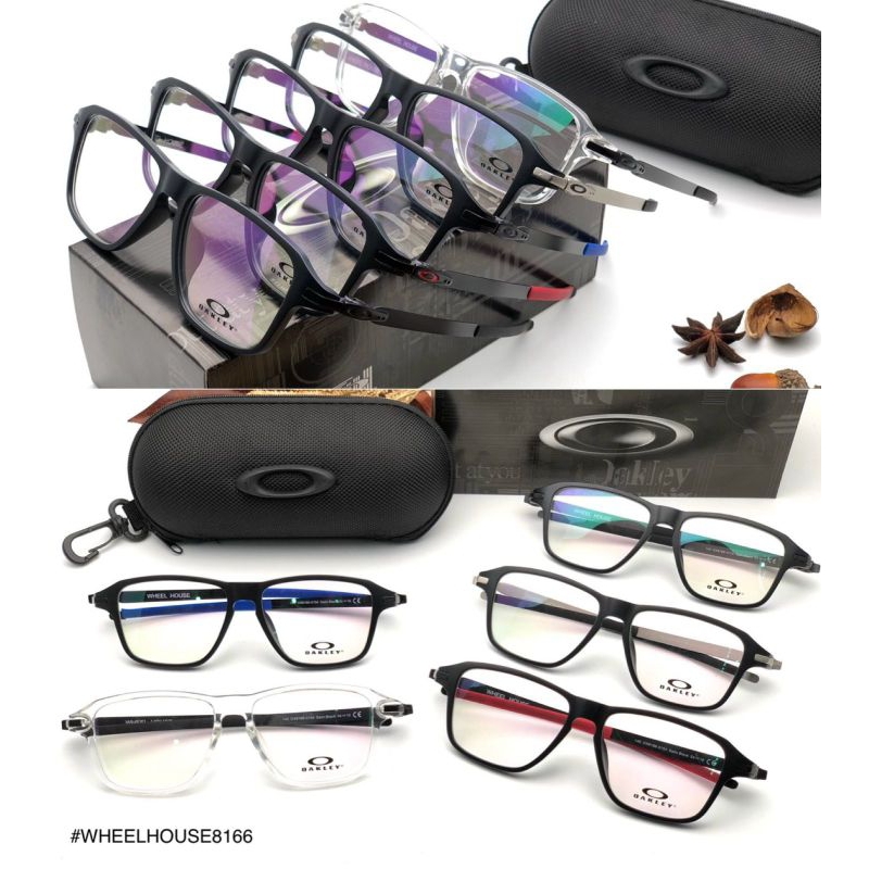 frame kacamata pria wanita kotak sporty oakley wheel house grade original