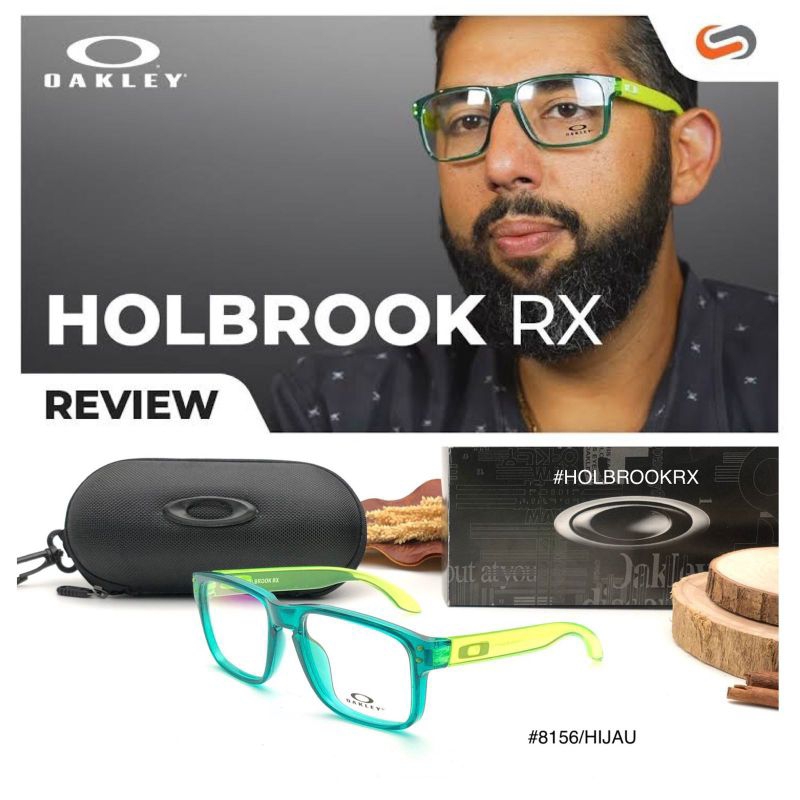 frame kacamata pria wanita sporty kotak size besar oakley holbrook 8156 grade original