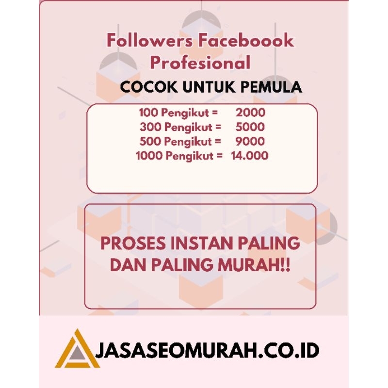 Followers Facebook Profesional untuk monet 99% Fast Delivery