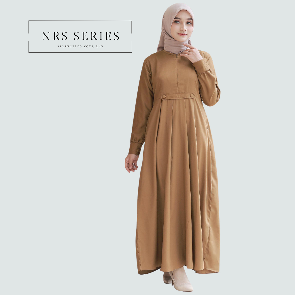 NRS Series - Baju PDH Gamis Wanita Seragam Dinas Kerja PNS