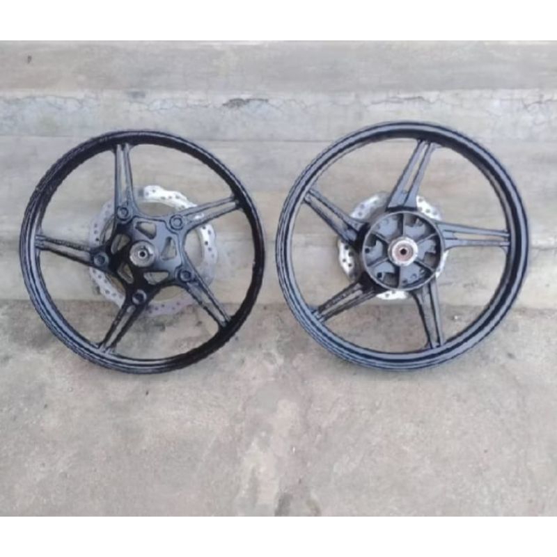 Velg Sepasang Kawasaki Athlete Original Copotan